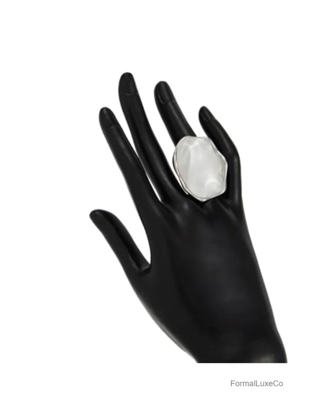 Resin Statement Ring Women Boho Chunky Oval Finger Charm Ring Adjustable